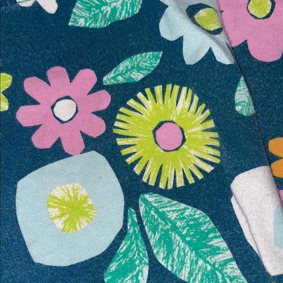 Cat & Jack Kids Floral Leggings - Blue, Pink, Green - Picture 3 of 5